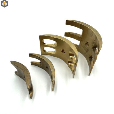 Partes de latón 2D/3D/dibujo personalizadas fresadas por CNC por máquinas de forja de metales con pulido