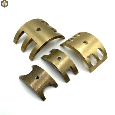 Partes de latón 2D/3D/dibujo personalizadas fresadas por CNC por máquinas de forja de metales con pulido