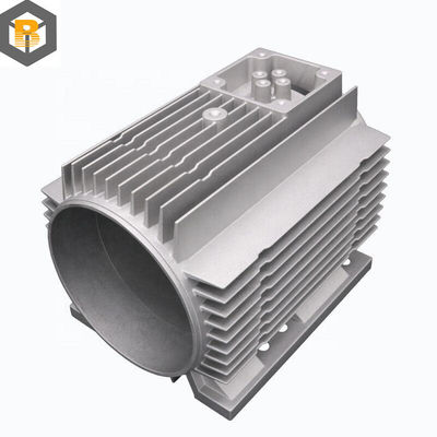 Parte de repuesto de aluminio personalizado de OEM con estructura de cámara de presión vertical