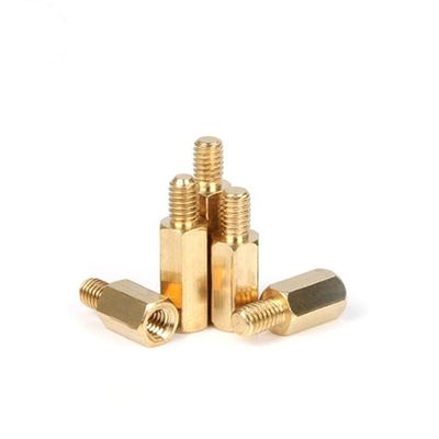 Personalizado por 2D / 3D / dibujo CNC Machined Metal Hombre Femenino roscado Hex Bolts Parte de la máquina