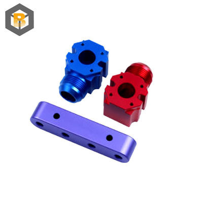 Material de aluminio de alta precisión personalizado Parte de la máquina CNC con color anodizado