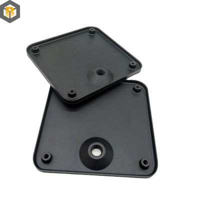 Mecanizado de aluminio anodizado de aleación de metal negro a medida por 2D / 3D / dibujo