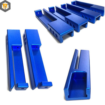 Mecanizado de aluminio anodizado de aleación de metal negro a medida por 2D / 3D / dibujo