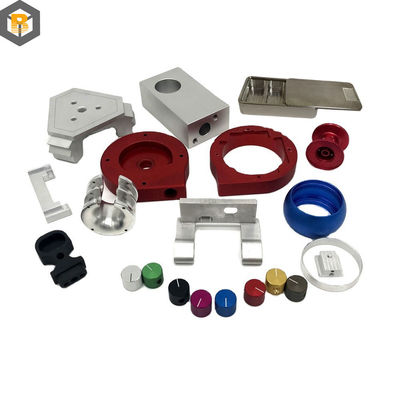 Mecanizado de aluminio anodizado de aleación de metal negro a medida por 2D / 3D / dibujo
