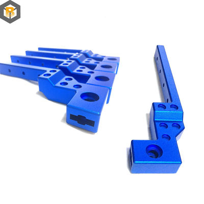 Mecanizado de aluminio anodizado de aleación de metal negro a medida por 2D / 3D / dibujo