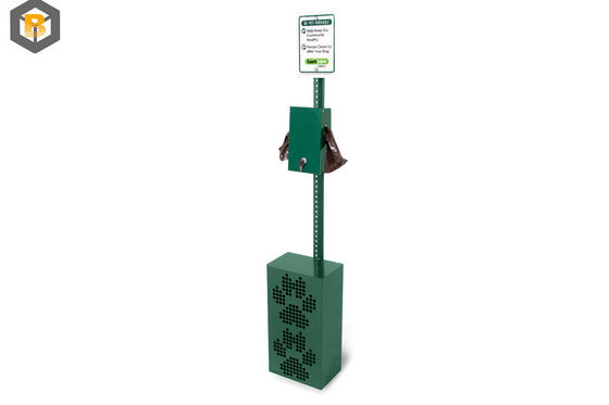 Estación de desechos de mascotas personalizada de acero inoxidable Estación de distribución de bolsas de caca para perros Estación de procesamiento de metal Parte de la máquina