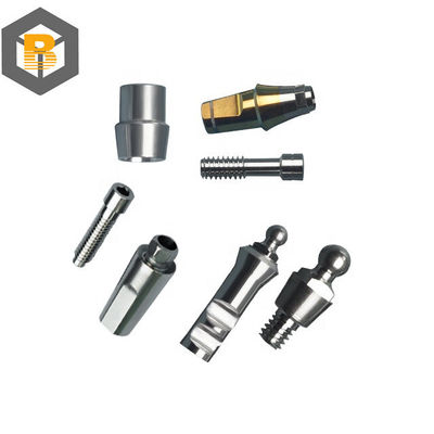 Conjunto universal de implantes dentales con pieza de máquina de tornillo analógico de abutment personalizado