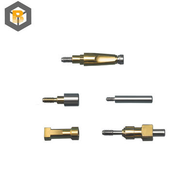 Abutment de implantes dentales personalizados de aleación de titanio tornillos de retención Plural recto Abutment de precisión de mecanizado