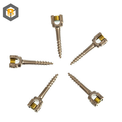 5.5mm Sistema de fijación de tornillo de pedículo espinal de doble rosca Personalizado por 2D / 3D / dibujo