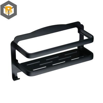 2D / 3D Recuadro de ducha de baño personalizado Autoadhesivo negro Parte de la máquina de ducha Caddy