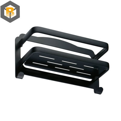 2D / 3D Recuadro de ducha de baño personalizado Autoadhesivo negro Parte de la máquina de ducha Caddy