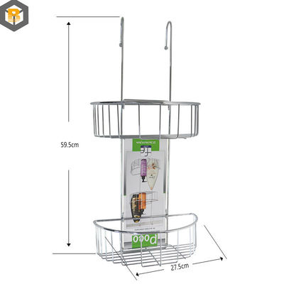 Organizador de almacenamiento de alambre metálico 2D personalizado para el baño