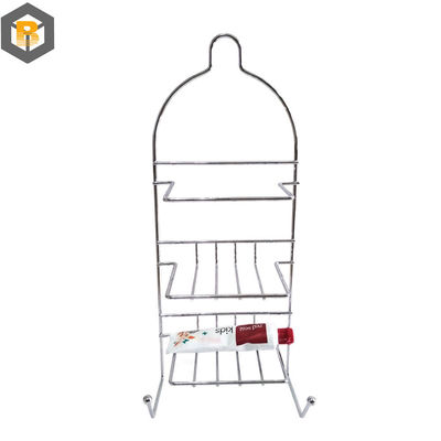 2 Tier Iron Metal Baño Esquina Cadillac de ducha colgante Personalizado por 2D / 3D / Dibujo Parte de repuesto