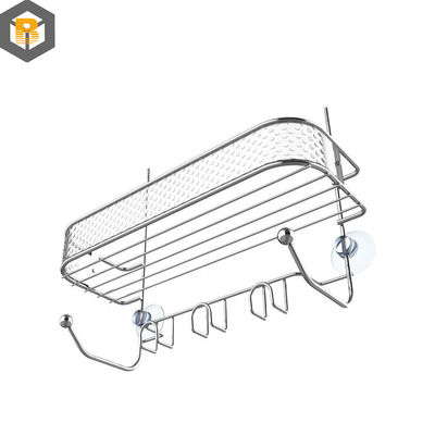 Cadillac del baño colgado con ganchos y almacenamiento de baño personalizado por 2D / 3D