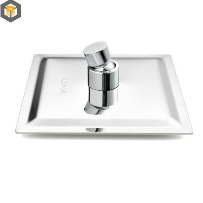 Personalizado por 3D de acero inoxidable gran boquilla baño cabeza de ducha de lluvia para alta presión