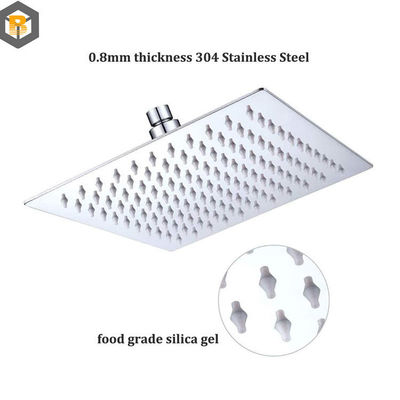 304 de acero inoxidable de alta presión lluvia superior cabeza de ducha pieza de repuesto personalizada por 2D / 3D