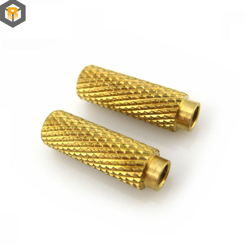 Enlace de aleación con roscas de inserción de latón pieza de torneado CNC micro mecanizado 0,002-0,01 mm pieza de repuesto