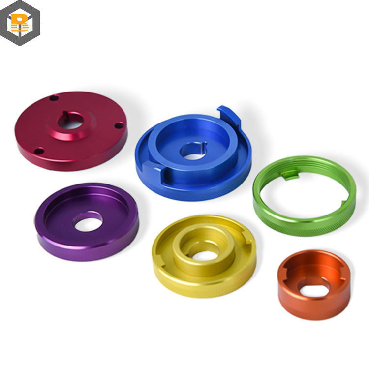 Piezas de repuesto de aleación de aluminio colorido para OEM precisión Auto Torno Mini Pequeñas piezas