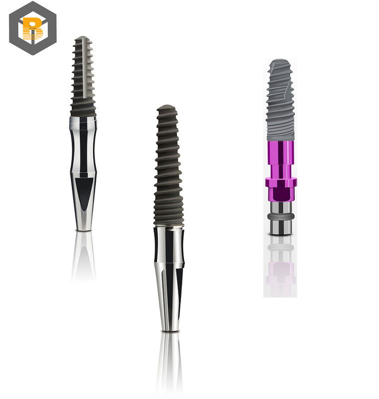 Implante dental de titanio puro Fijación de nivel óseo CE/ISO13485 S.L.a Superficie personalizada