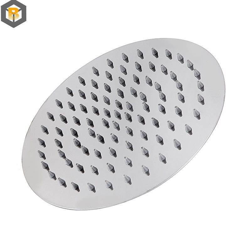 Personalizado por 3D de acero inoxidable gran boquilla baño cabeza de ducha de lluvia para alta presión